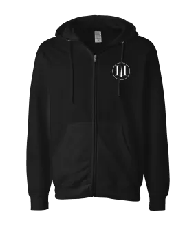 Drollet - Ideomotor Inertia - Black Zip Up Hoodie