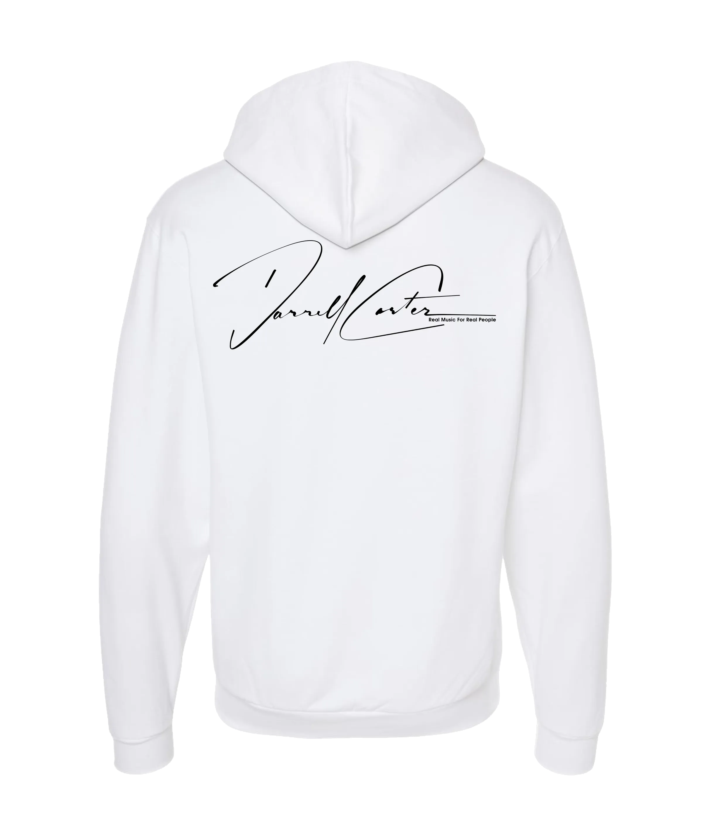 Dsplita - Black Text - White Zip Up Hoodie