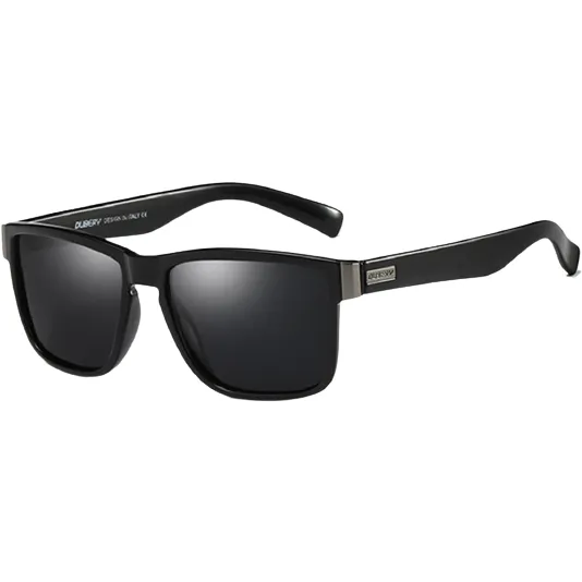 Dubery Polarized Sunglasses 100% UV Protection Bright/Black/Black D518 C1