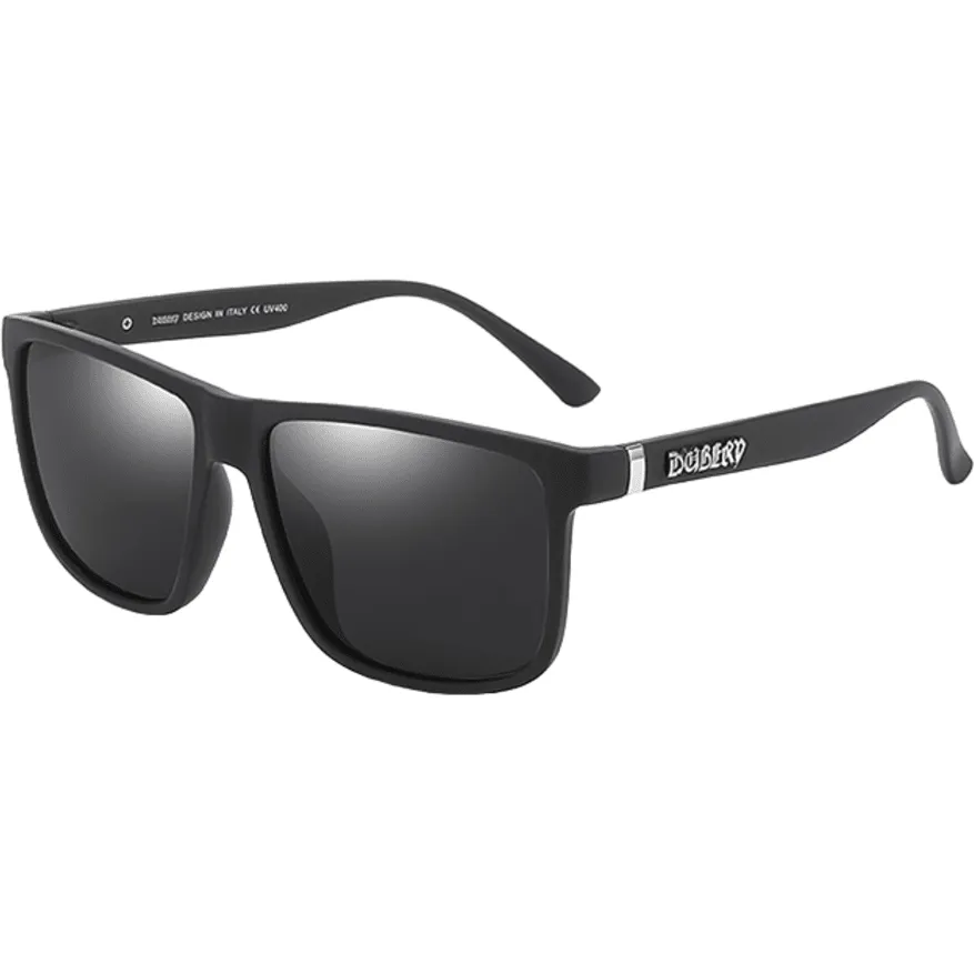 Dubery Polarized Sunglasses 100% UV Protection Sand Black / Black D230 C2