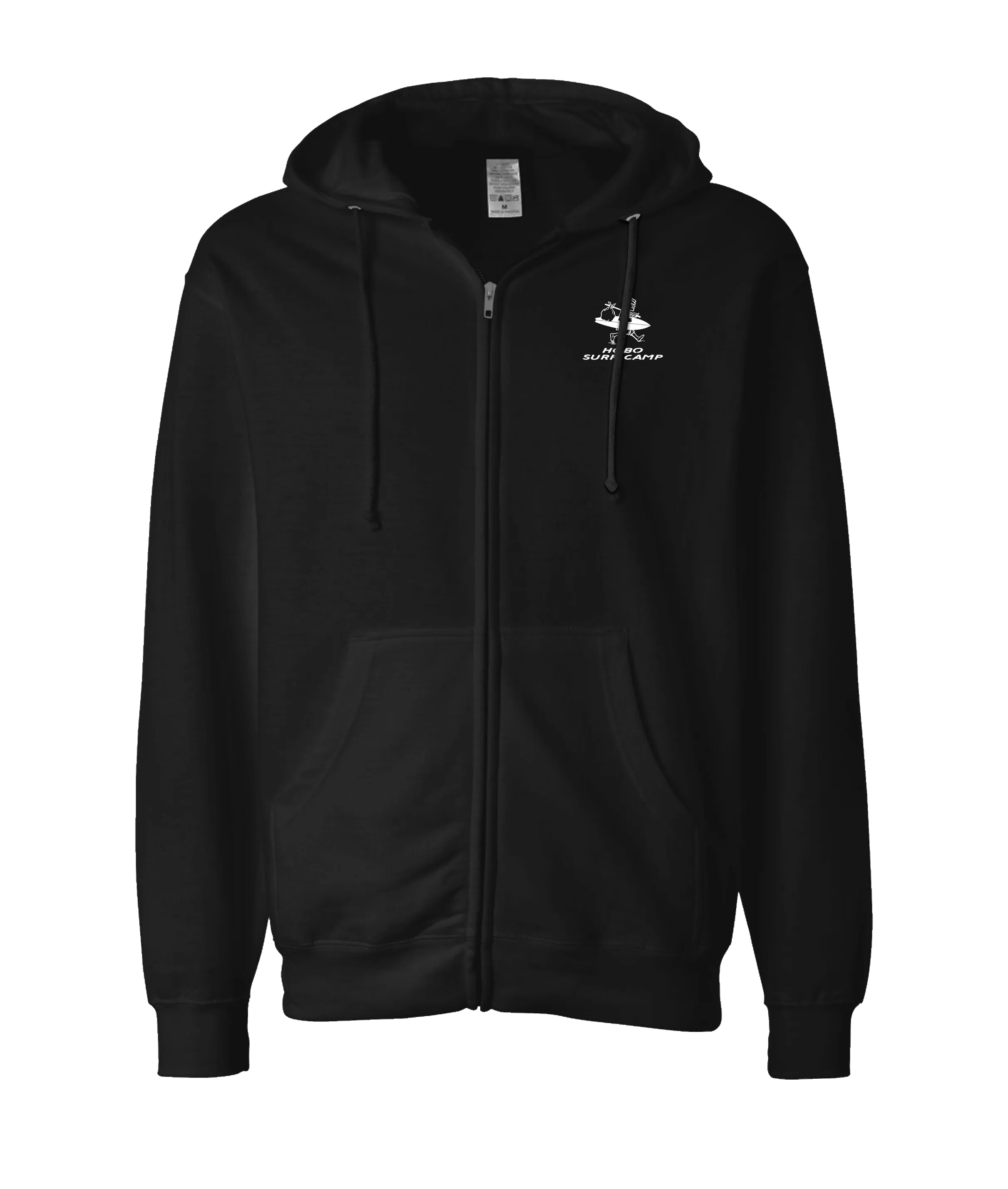 Dugz Shirtz - Hobo Surf Camp - Black Zip Up Hoodie
