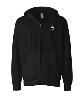 Dugz Shirtz - Hobo Surf Camp - Black Zip Up Hoodie