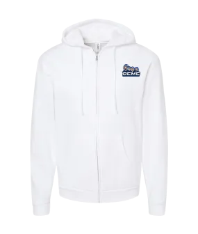 Dynamic Cert Music Collective - Tigers - White Zip Up Hoodie