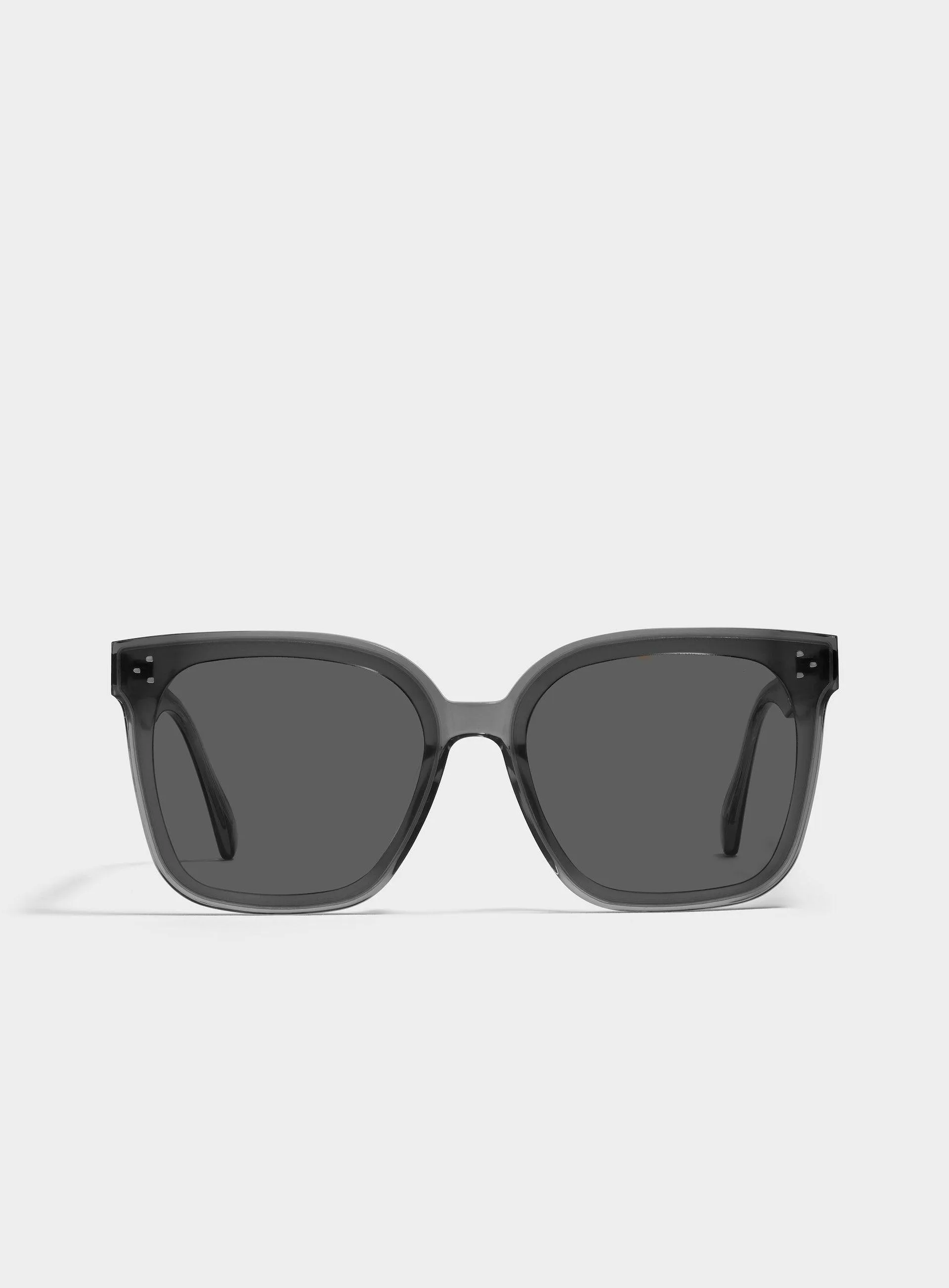 Edgy Bullet Pin Detail Oversized Square Shades by Her G1