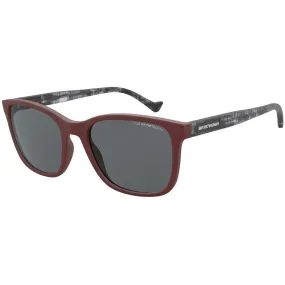 Emporio Armani Men's Sunglasses - Grey Lenses Matte Bordeaux Frame | EA4139 5751