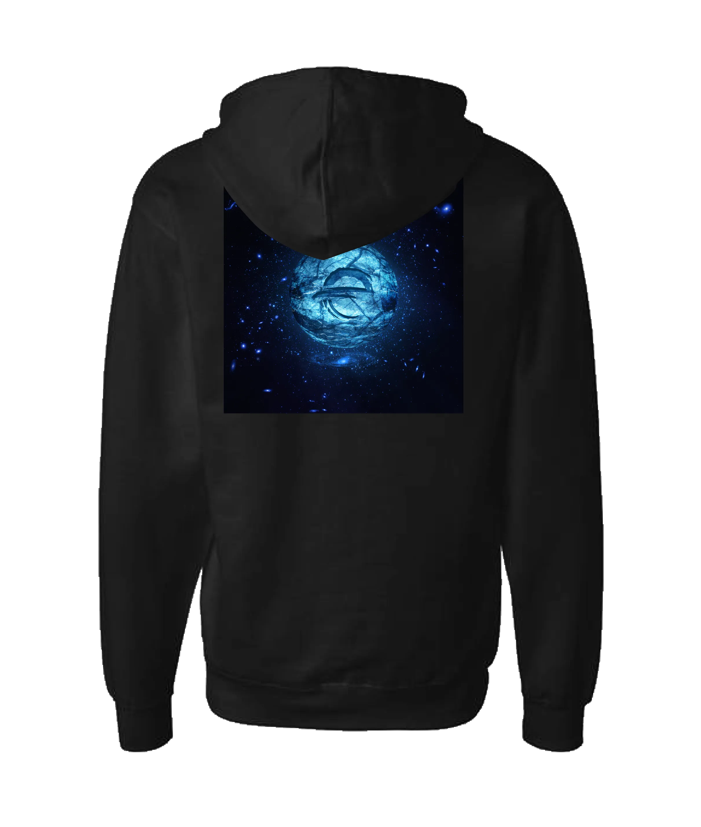 Evaize

 - Blue Moon - Black Zip Up Hoodie