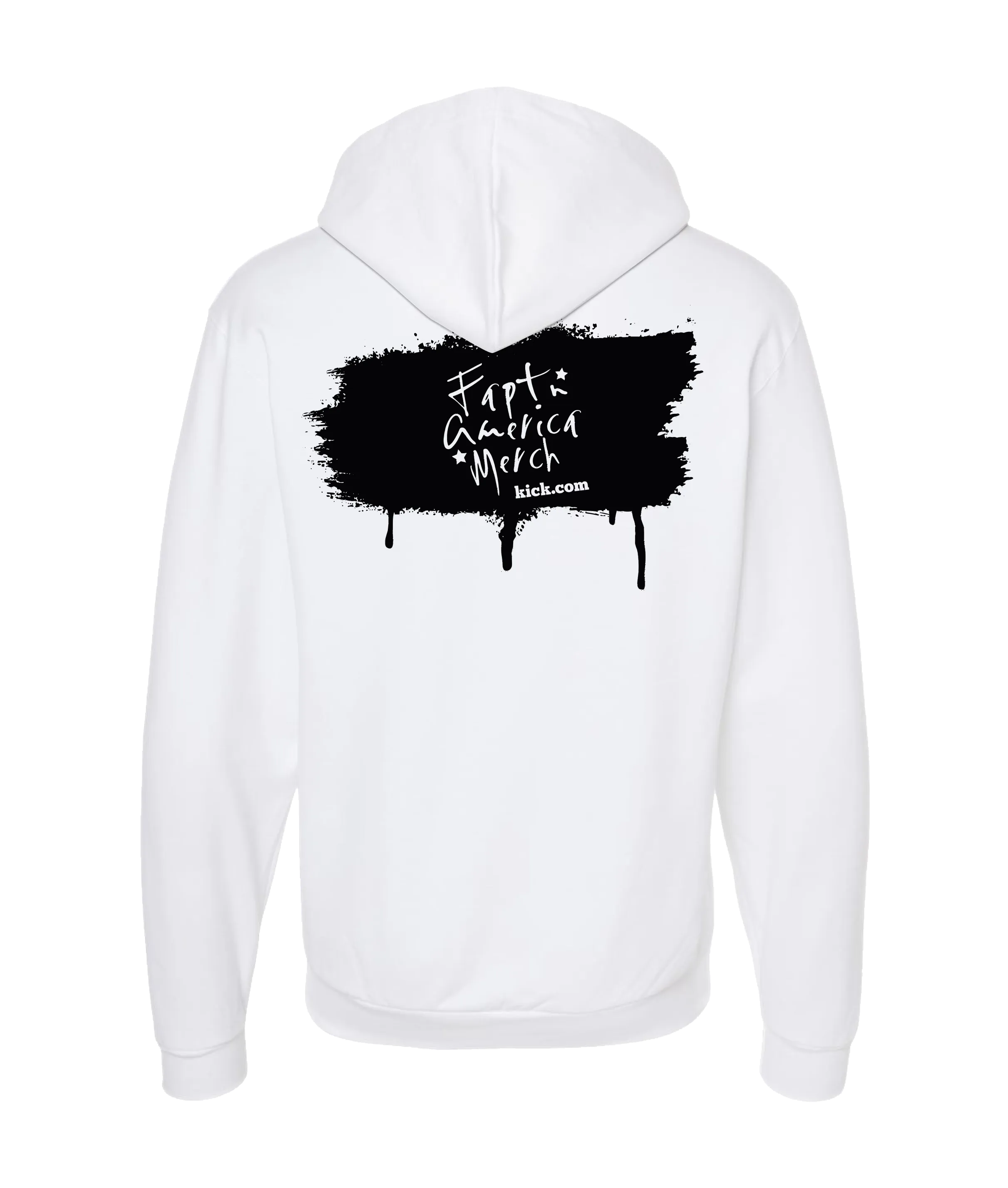 FaptnAmerica - Merch Kick.com - White Zip Up Hoodie