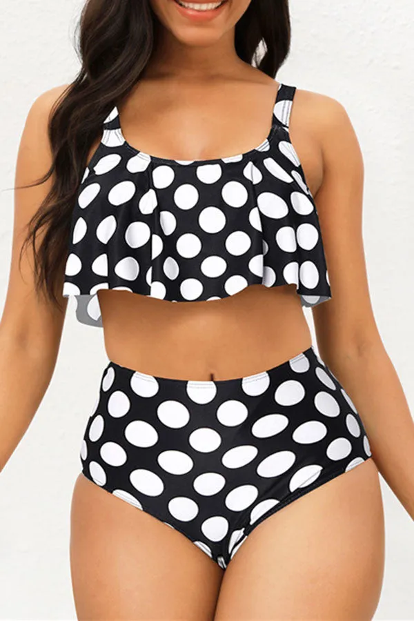 Floral Print High Waist  Pretty Beach Bikini