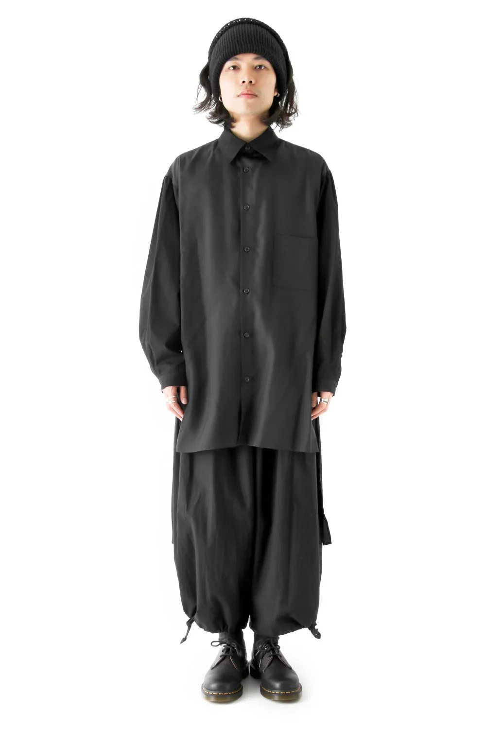 Front Open Tuck Pants