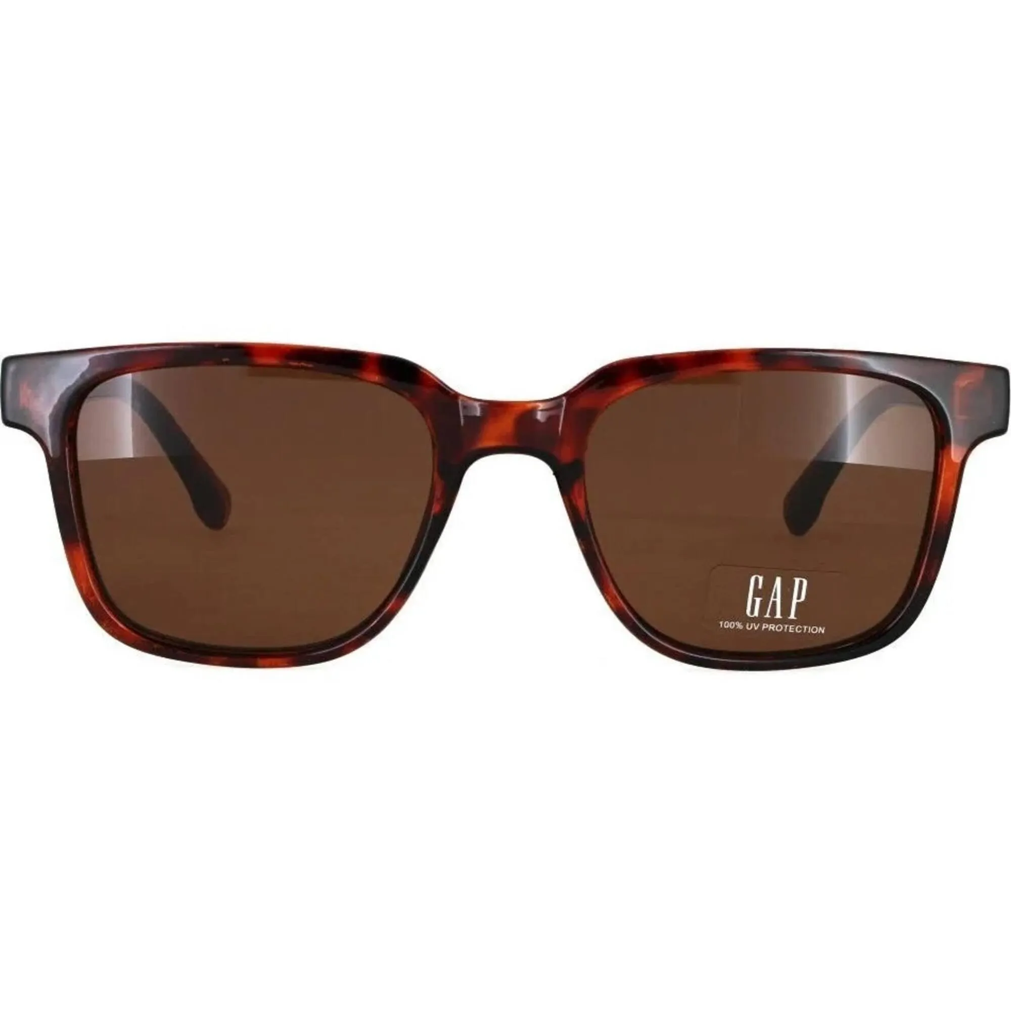 Gap Unisex Sunglasses - Havana Plastic Square Frame Brown Lens | GAP SGP405 HAV