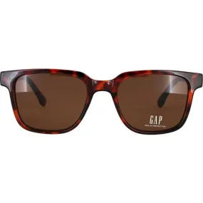 Gap Unisex Sunglasses - Havana Plastic Square Frame Brown Lens | GAP SGP405 HAV