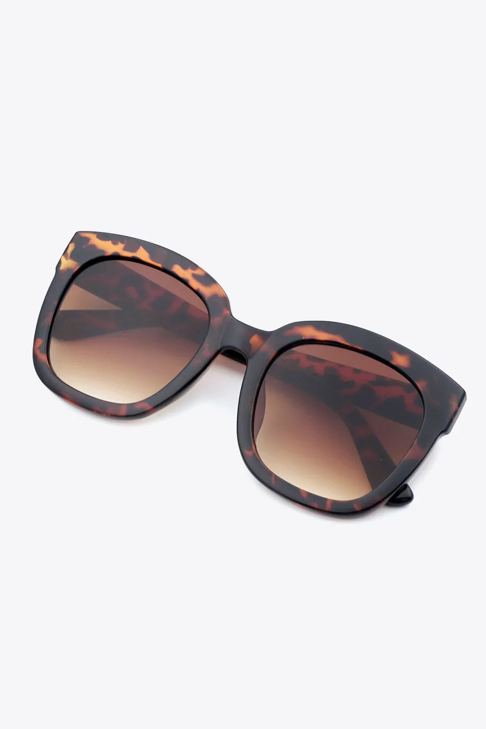 Geo Glam Sunglasses in Black and Brown