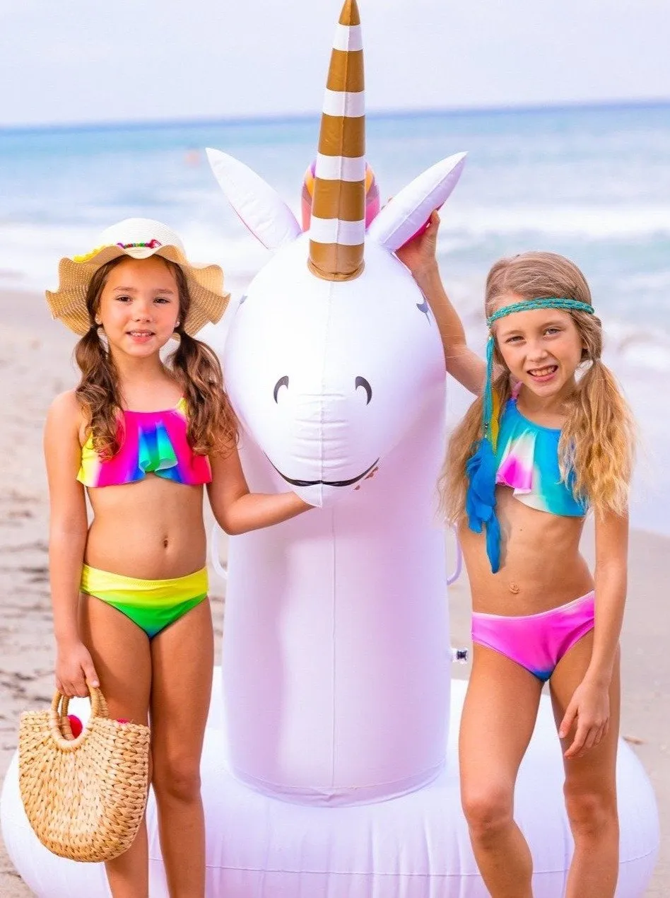 Girls Bright As the Sun Two Piece Swimsuit