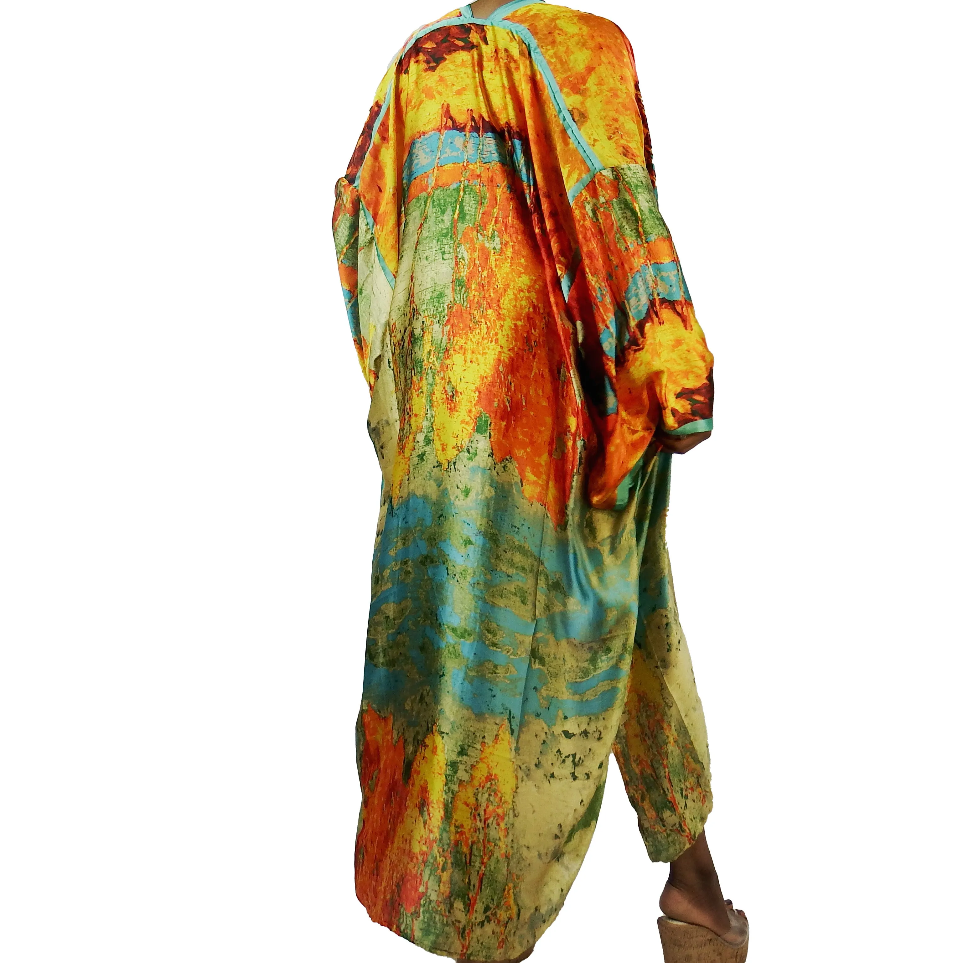 Glowed Up | Kimono Duster (Open Front) | Floor Length Long Robe