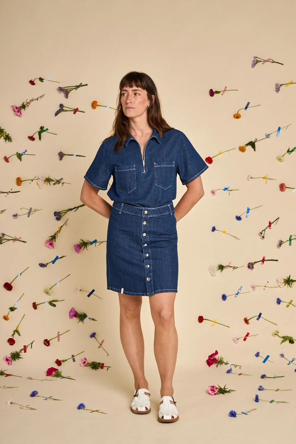 GRAINE • Jupe Germer Denim