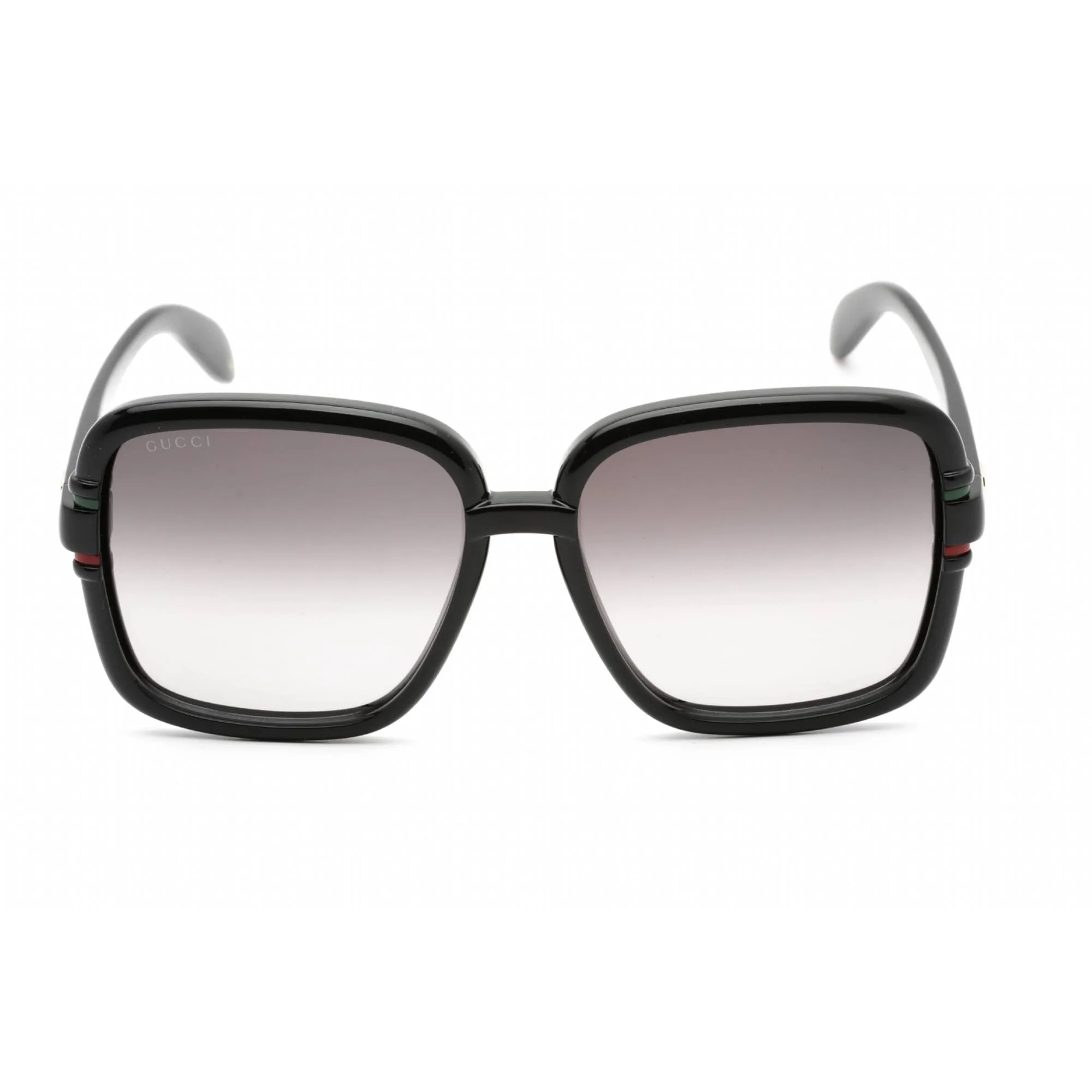 Gucci Women's Sunglasses - Black Plastic Square Full Rim Frame Grey Lens | GG1066S 001