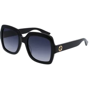 Gucci Women's Sunglasses - Full Rim Black Plastic Square Shape Frame | GG0036SN 001