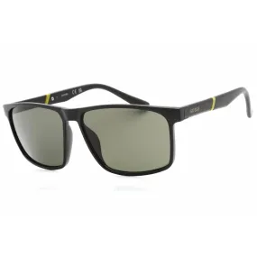 Guess Factory Men's Sunglasses - Matte Black Full Rim Square Shape Frame | GF0255 02N
