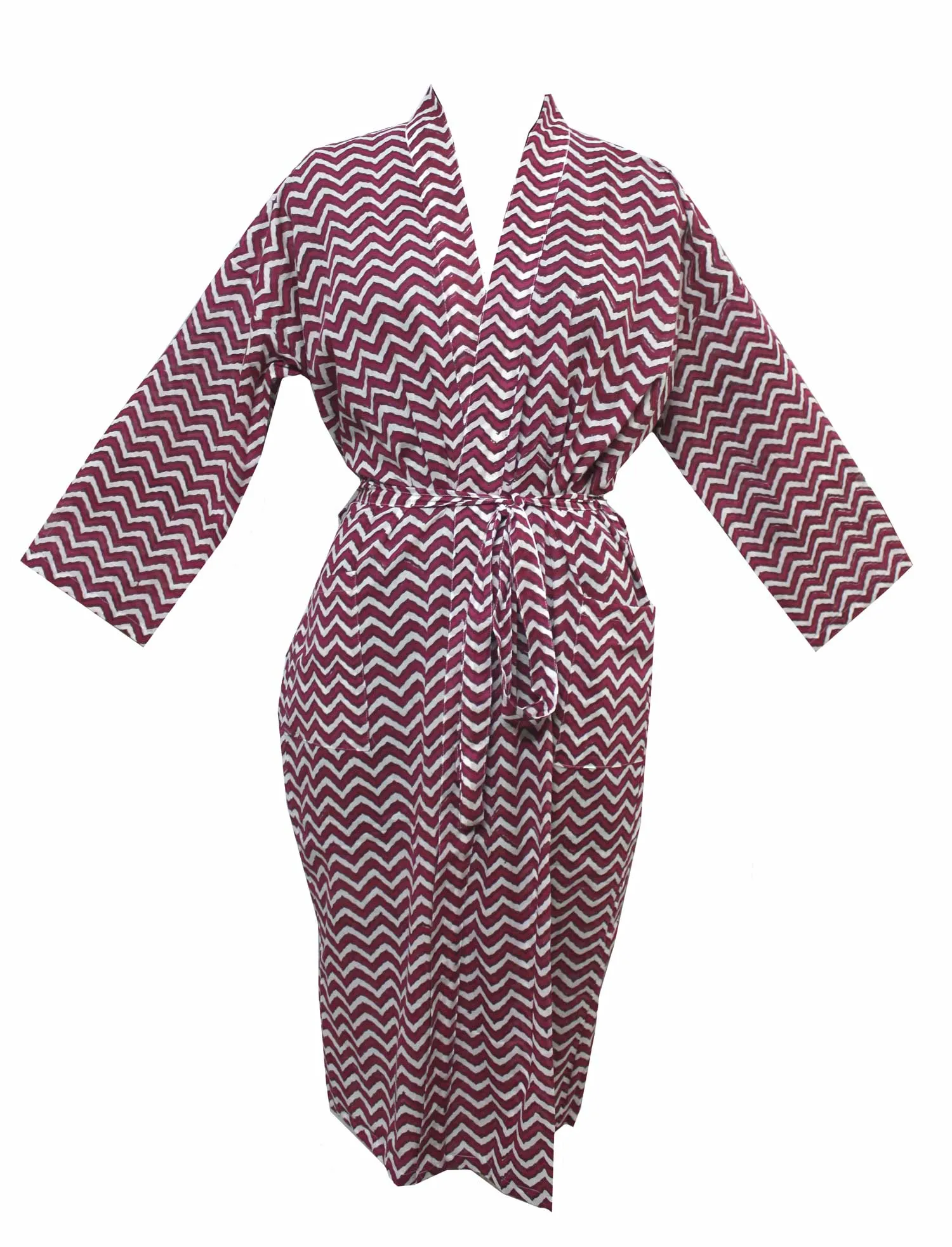 Hand Block Print 100%Cotton Kimono Bathrobe Women Floral Dress Wholesale Lot