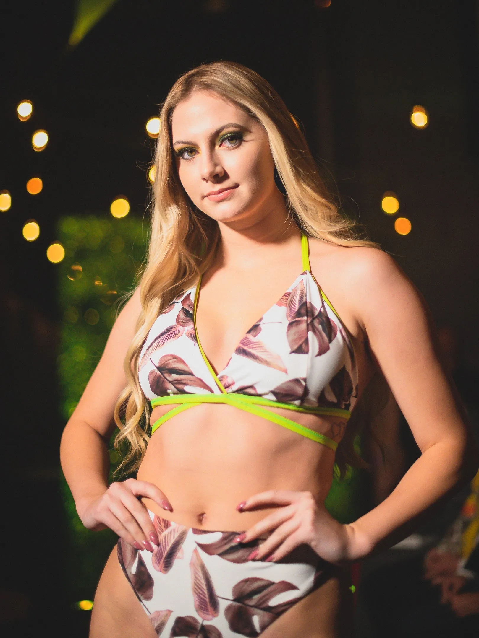 High Waist Reversible Floral Bikini Bottom
