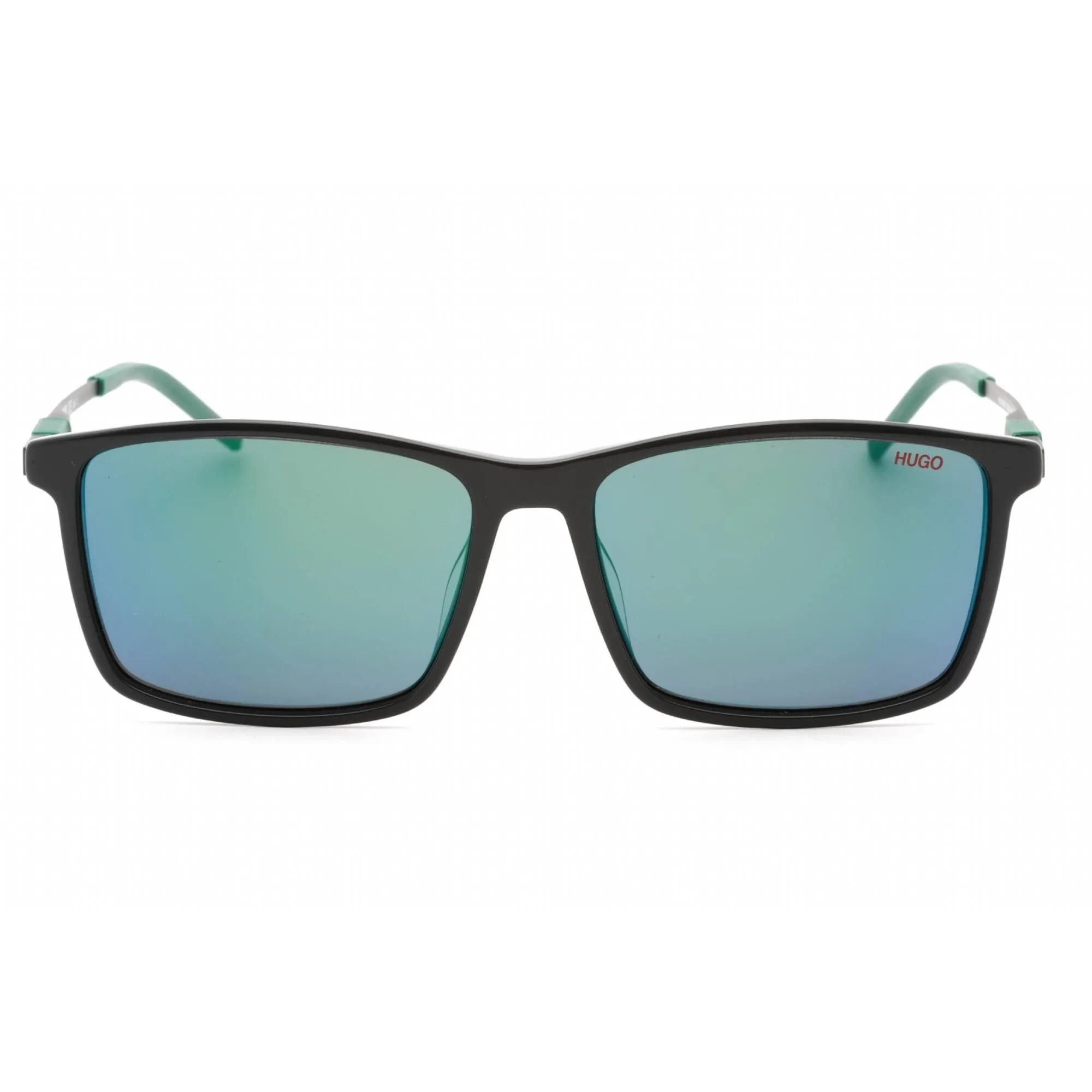 HUGO Men's Sunglasses - Green Multilayer Lens Square Shape Frame | HG 1099/S 03U5 Z9