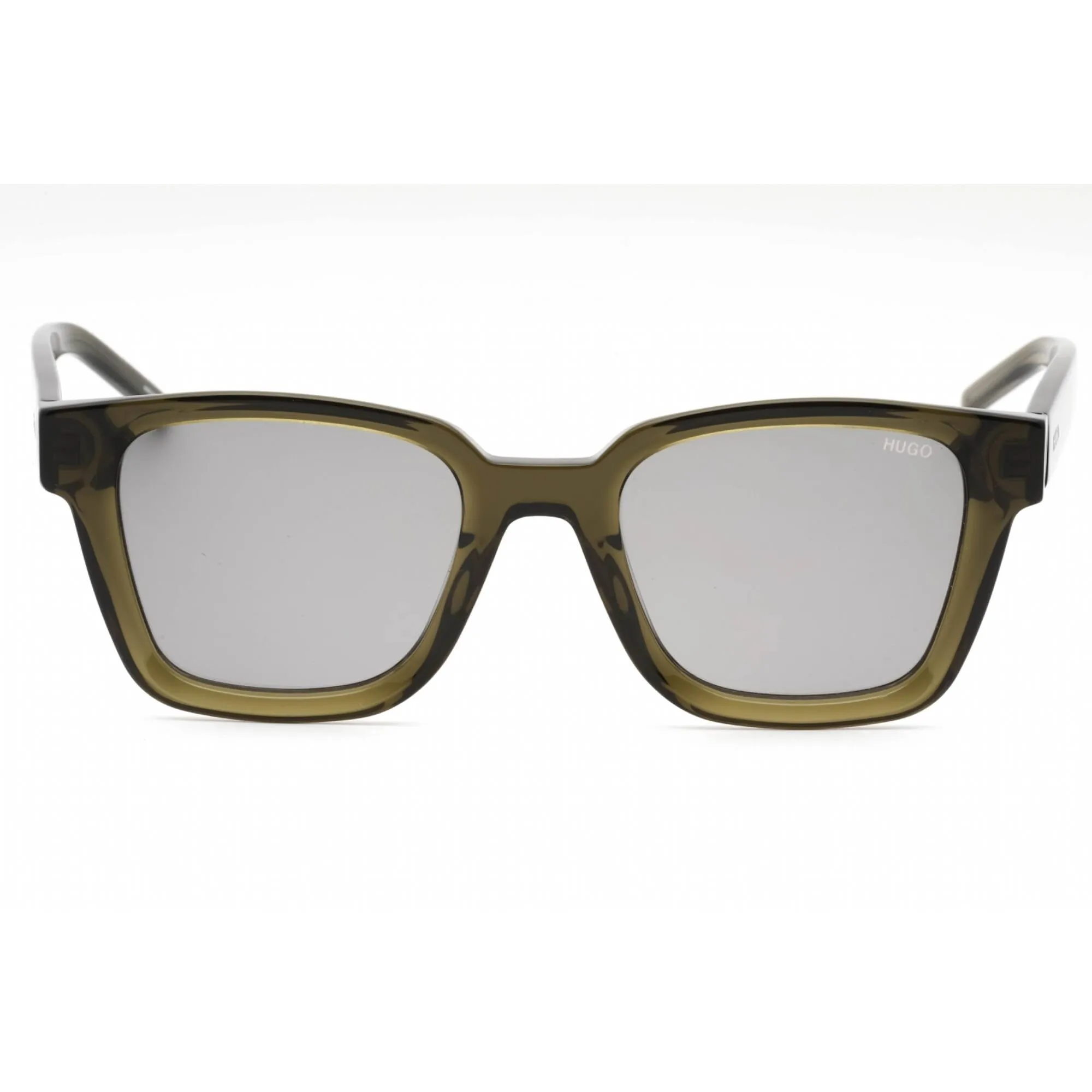 Hugo Men's Sunglasses - Khaki Plastic Full Rim Frame Grey Lens | HG 1157/S 03Y5 IR