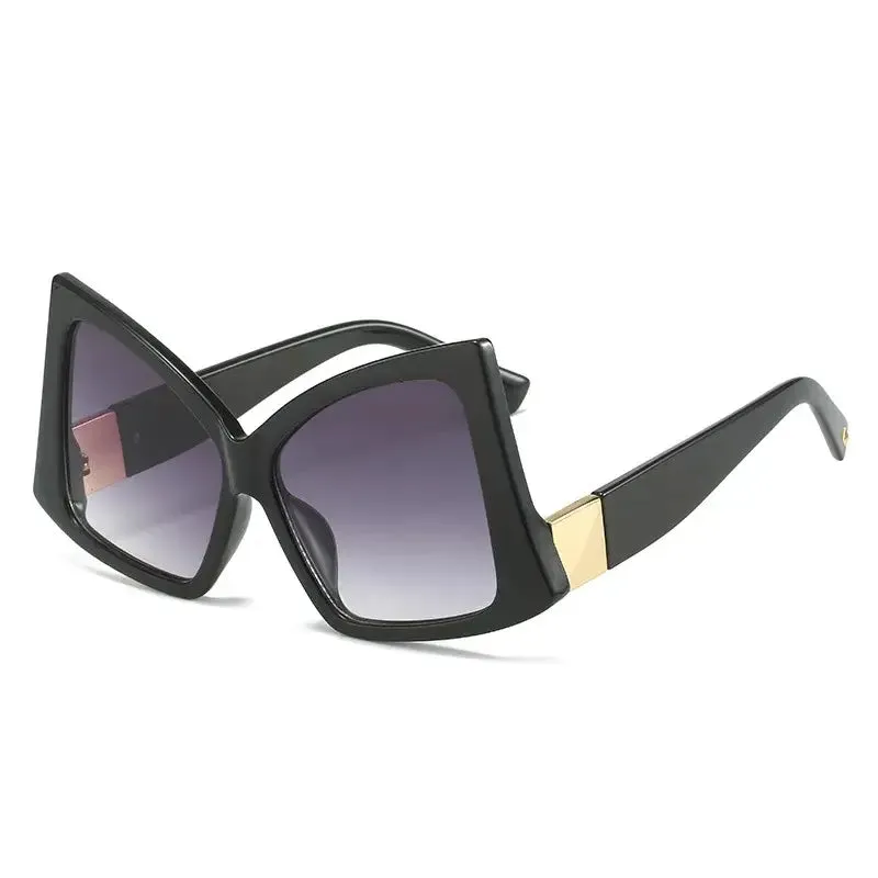 Irregular Square Double Color Sunglasses