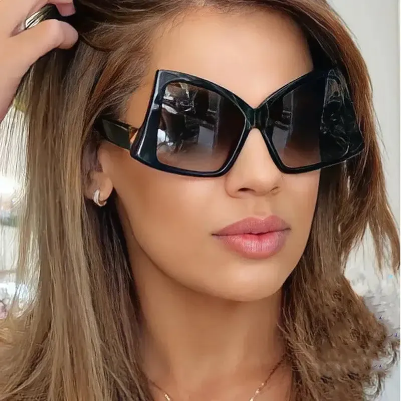 Irregular Square Double Color Sunglasses