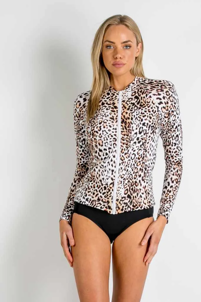 Jantzen Zip Front Rash Vest - Wild