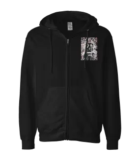 Jason Baker Photography - Gas Mask - Black Zip Up Hoodie