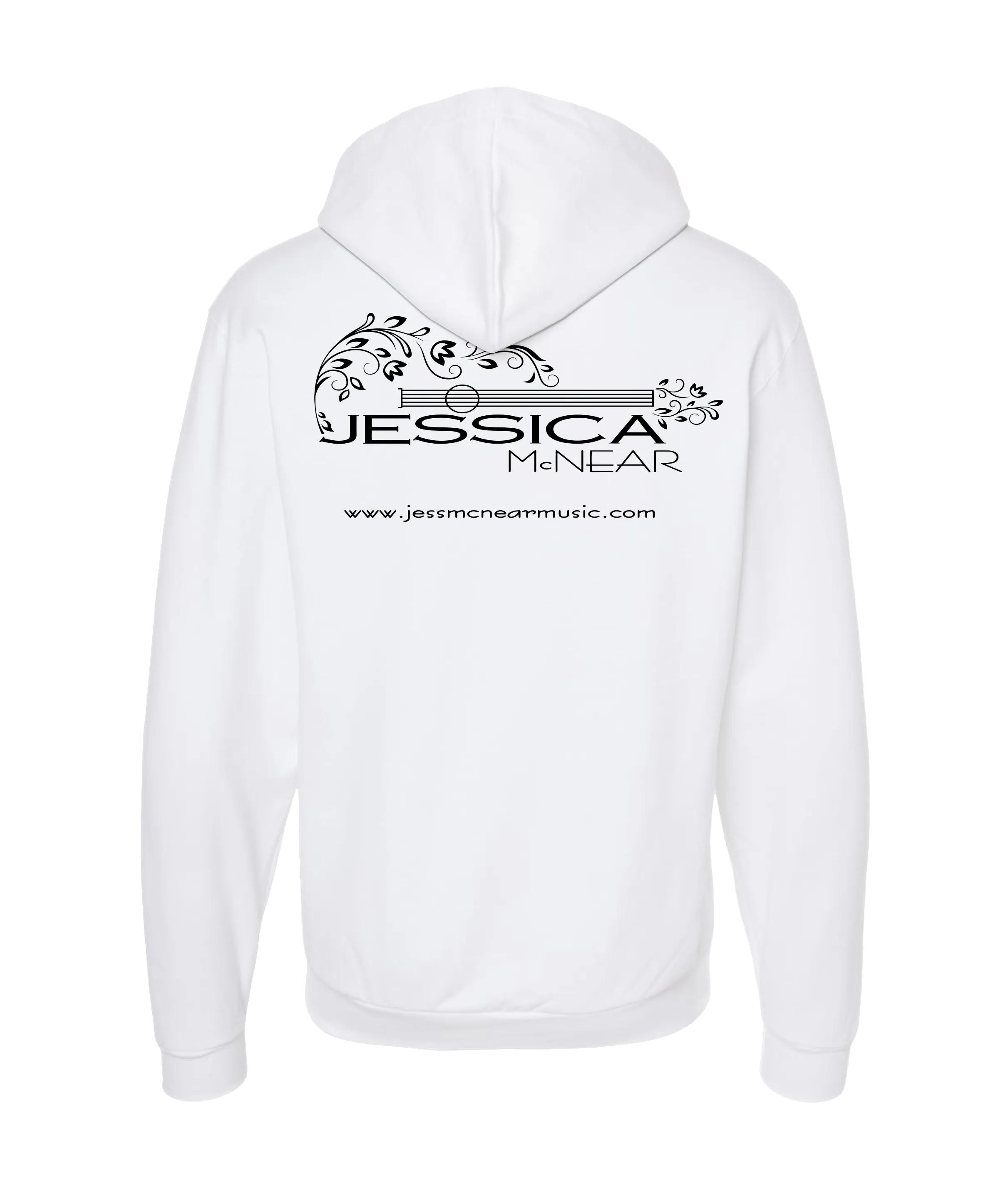 Jessica McNear - GUITAR - White Zip Up Hoodie