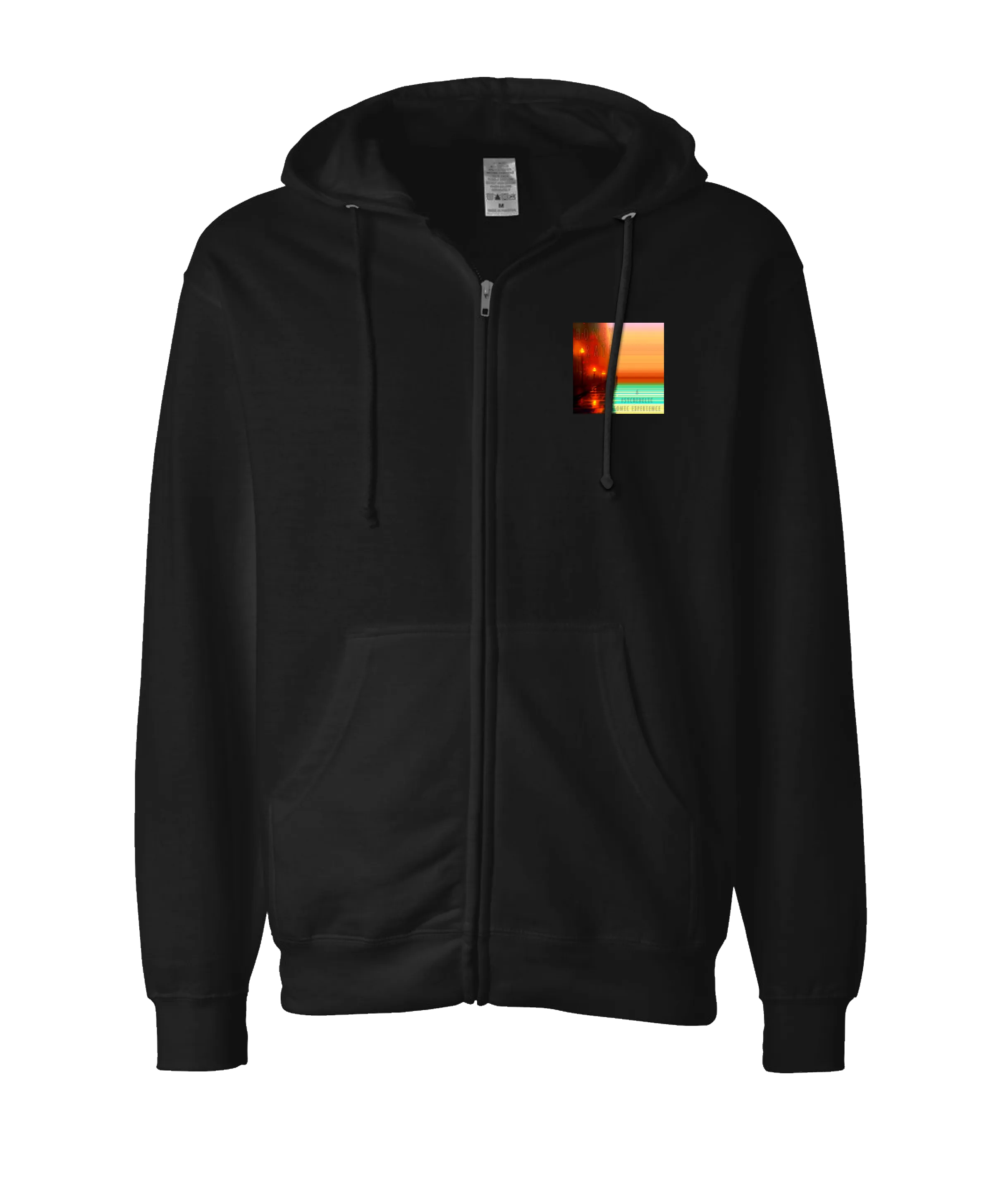 John Mana and the Free Flyers - Honey Rain - Black Zip Up Hoodie