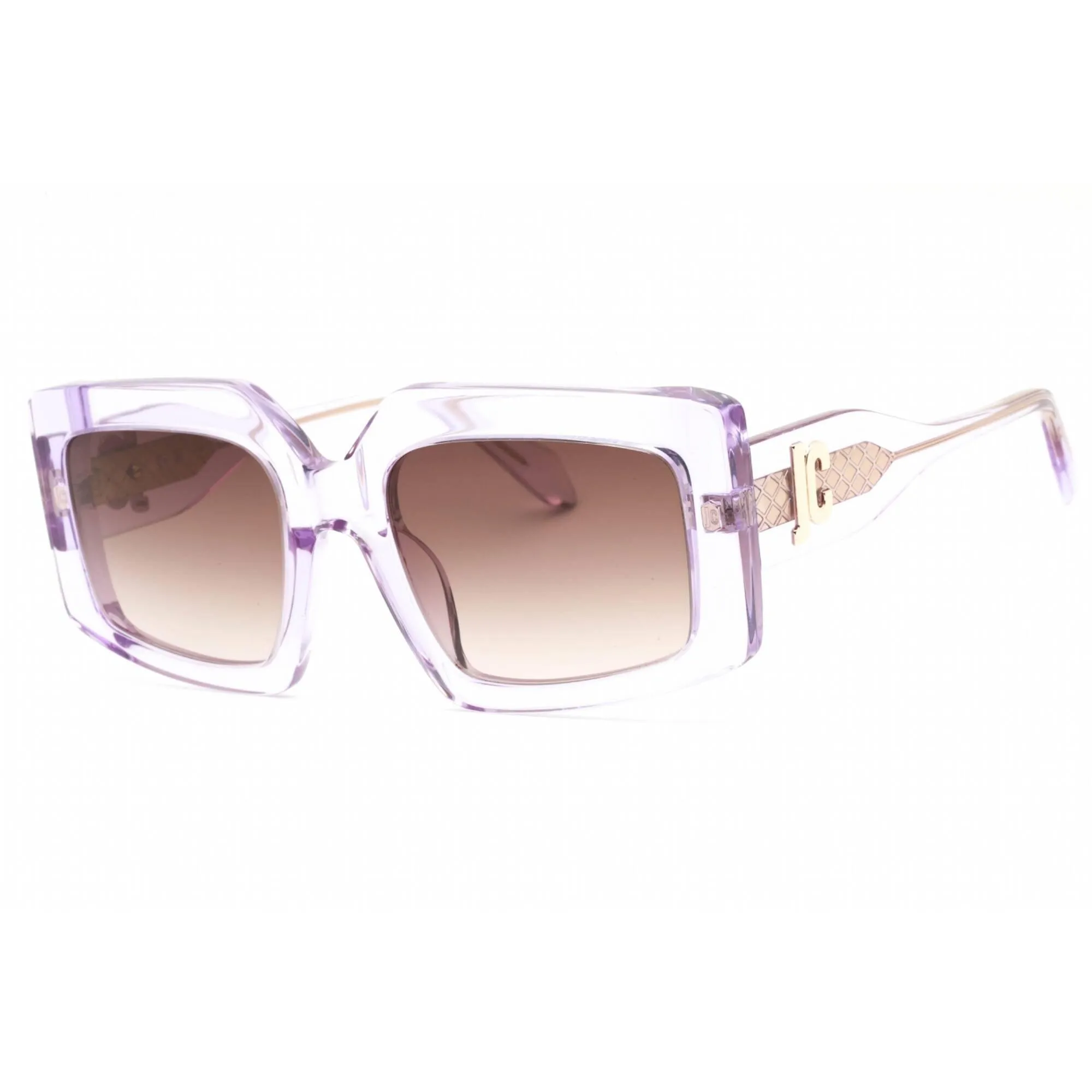 Just Cavalli Women's Sunglasses - Transparent Violet Rectangular Frame | SJC020V 06SC
