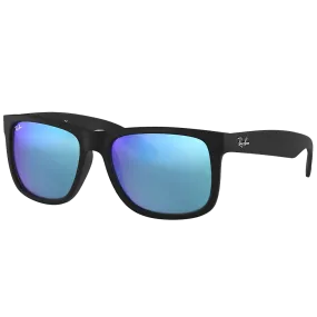 Justin - M Low Bridge Rubber Black/Blue Flash