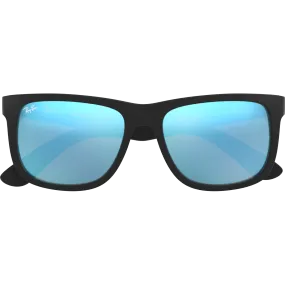 Justin M - Rubber Black/Blue Flash