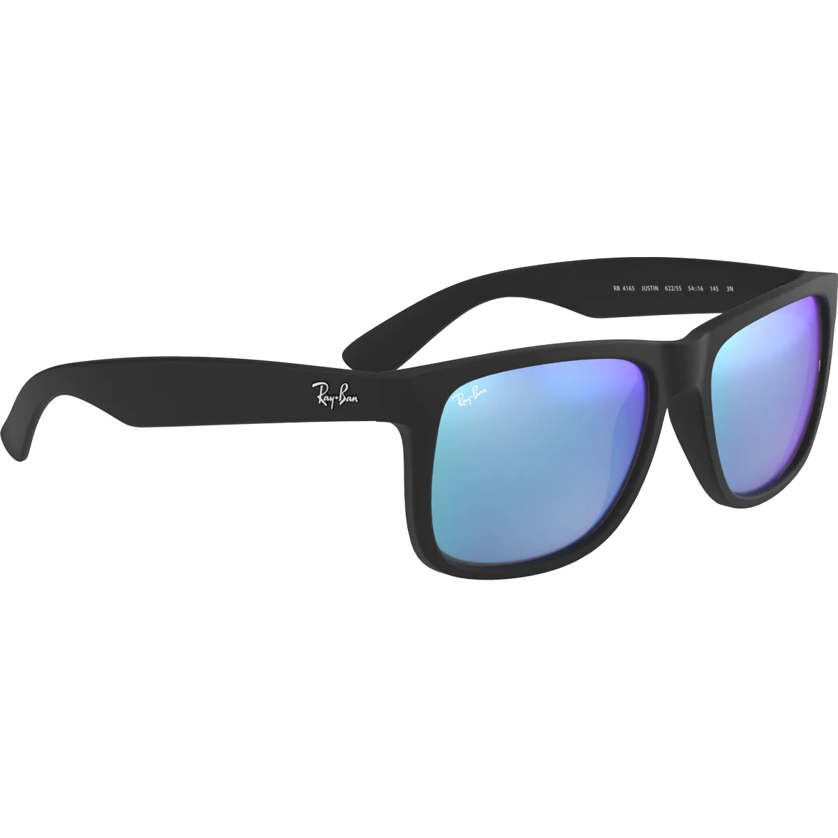 Justin M - Rubber Black/Blue Flash
