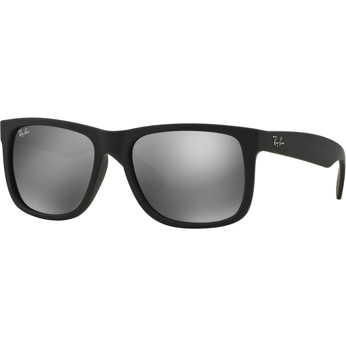 Justin M - Rubber Black/Silver Mirror