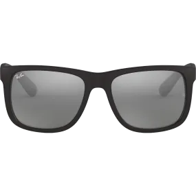 Justin M - Rubber Black/Silver Mirror