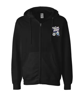 khaotic Threads - Worlds Finest - Black Zip Up Hoodie