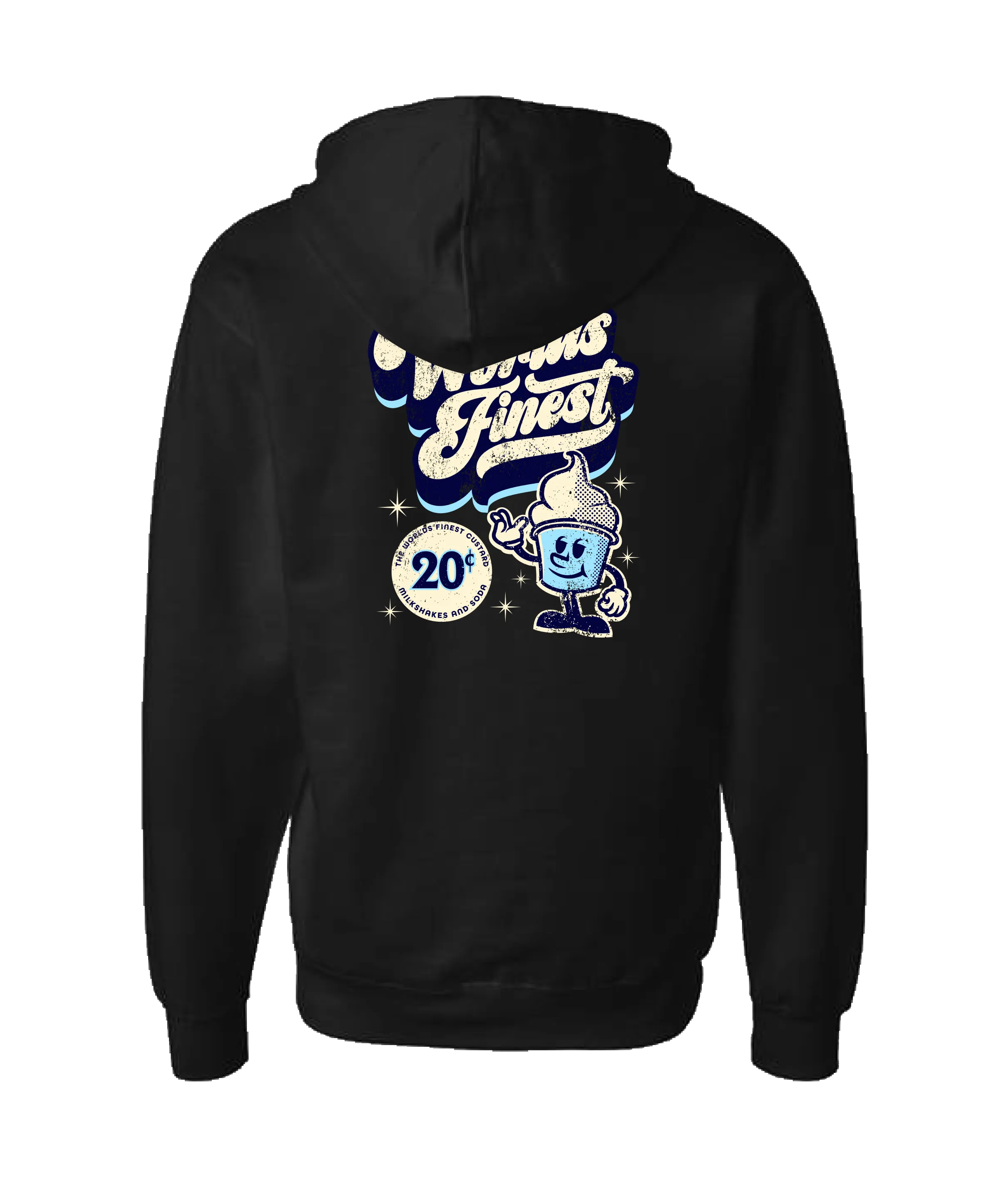 khaotic Threads - Worlds Finest - Black Zip Up Hoodie