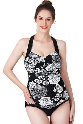 Kimi   Kai Maternity "Chana" UPF 50  Swim Tankini & Bottom 2-Piece Set
