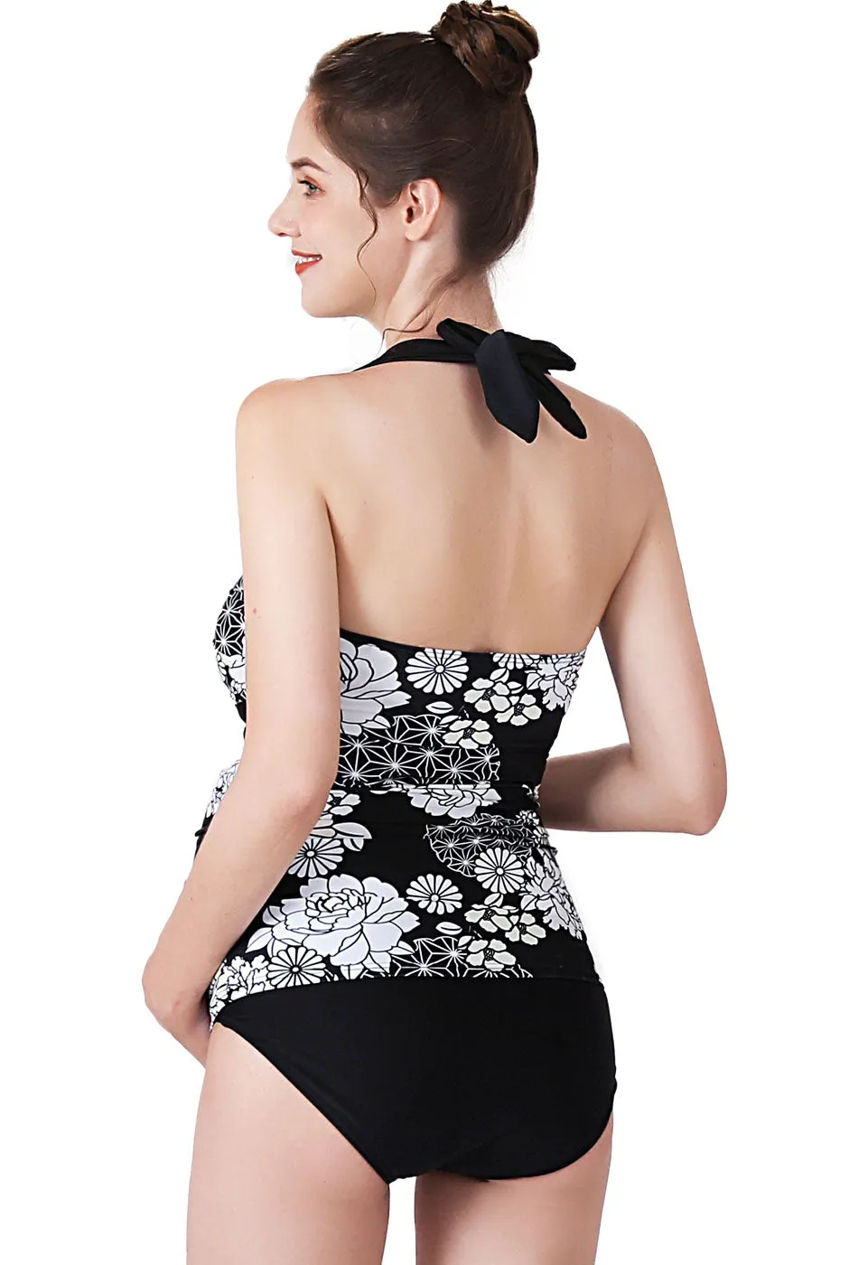 Kimi   Kai Maternity "Chana" UPF 50  Swim Tankini & Bottom 2-Piece Set