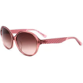 Lacoste Unisex Sunglasses - Full Rim Transparent Pink Oval Frame | LACOSTE L836SA 664