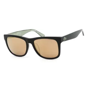 Lacoste Unisex Sunglasses - Solid Green Lens Plastic Square Shape Frame | L805SA 001