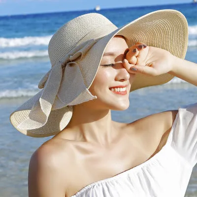 Ladies Colored Large Brim Floppy Hat