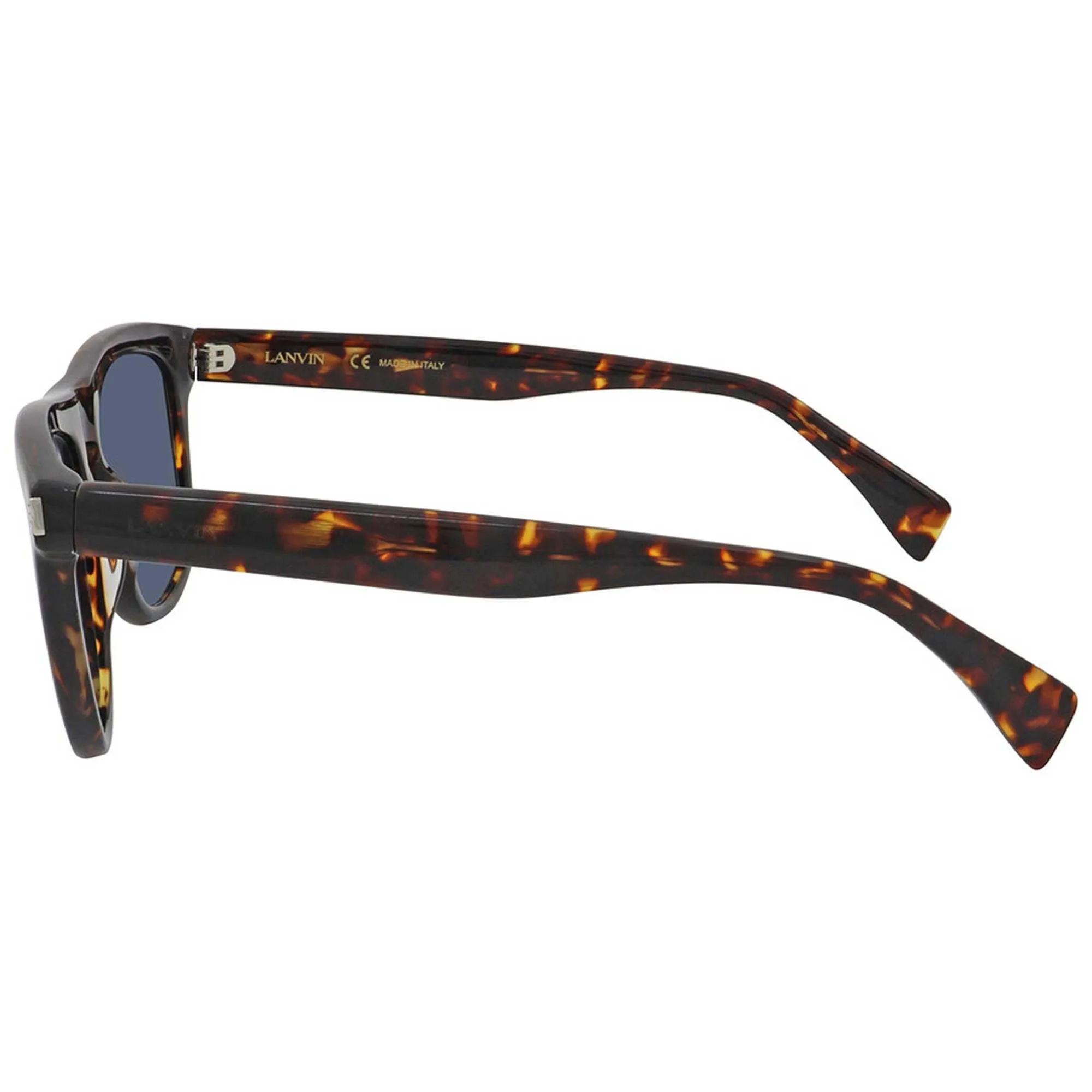 Lanvin Men's Sunglasses - Dark Havana Acetate Full Rim Frame Blue Lens | LNV613S 234