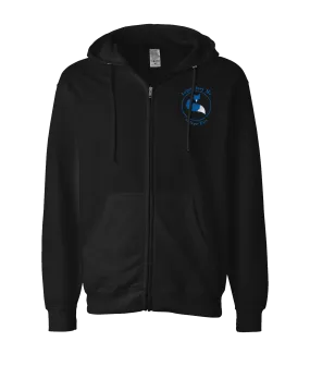 Legendary Mc Silver Fox Store - Mc Silver Fox - Black Zip Up Hoodie
