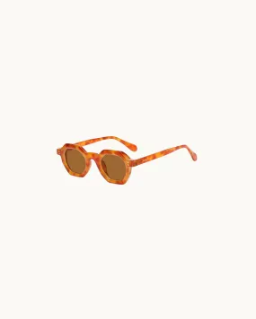 Light Brown Square Sunglasses