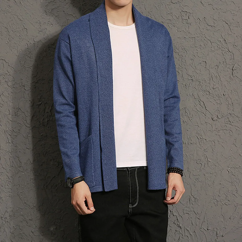 Mens Open Front Cardigan