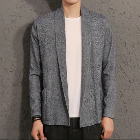 Mens Open Front Cardigan